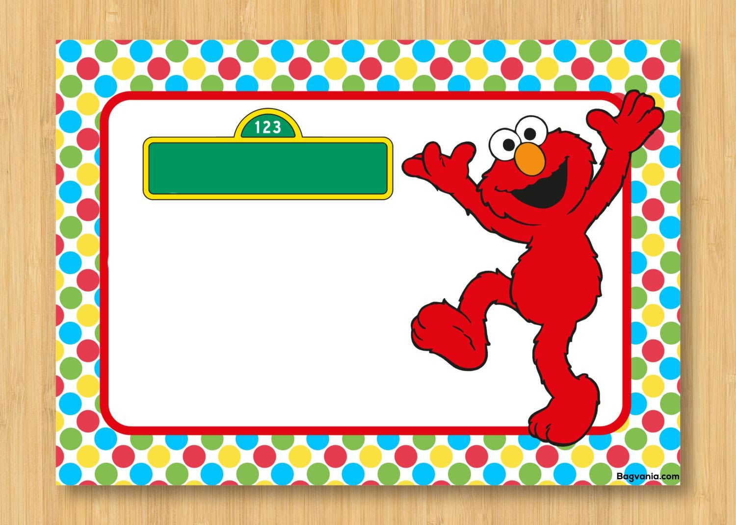 Download Free Printable Elmo Birthday Invitations Bagvania with measurements 1500 X 1071