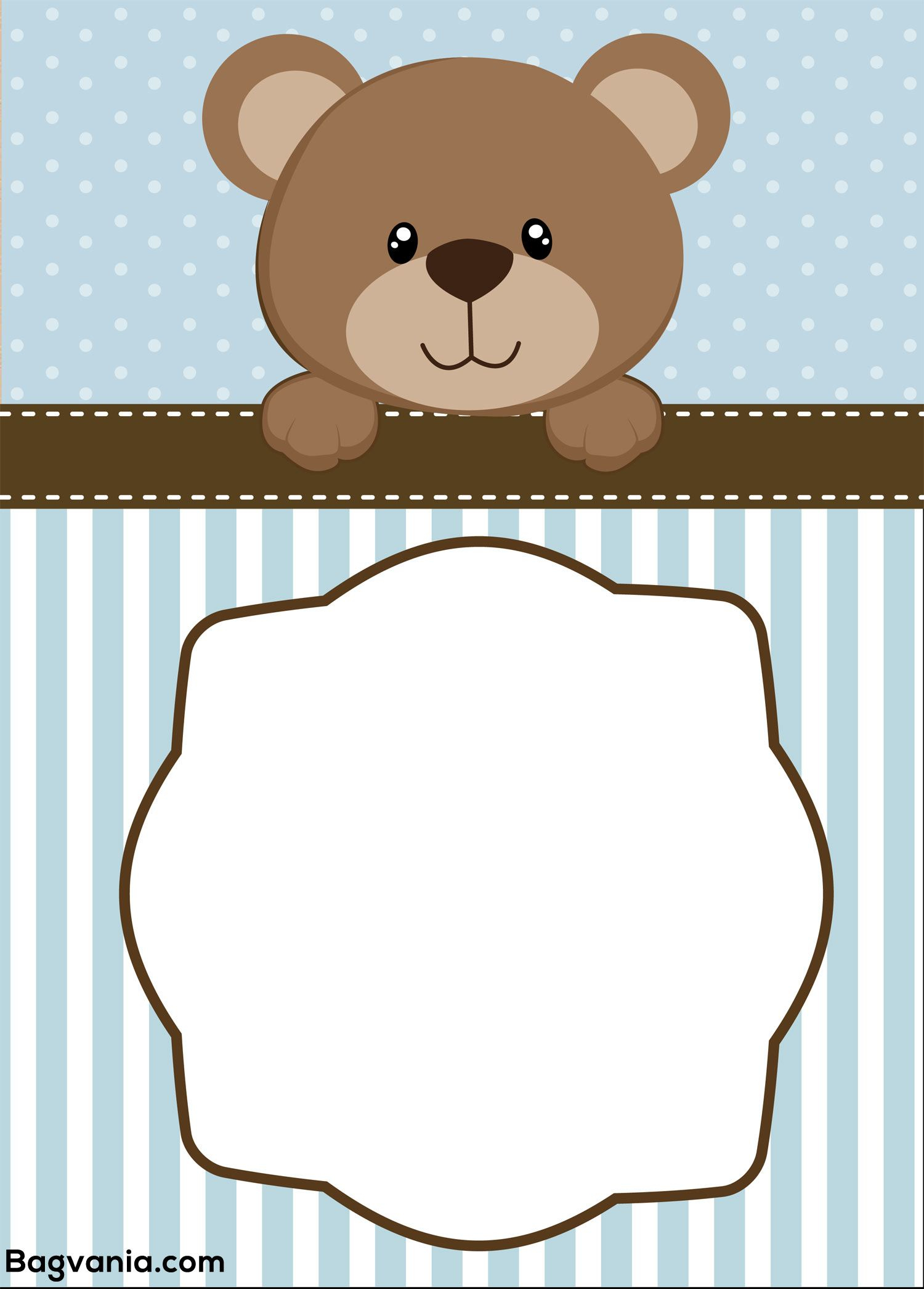 Download Free Teddy Bear Birthday Invitation Templates Bagvania in size 1500 X 2091