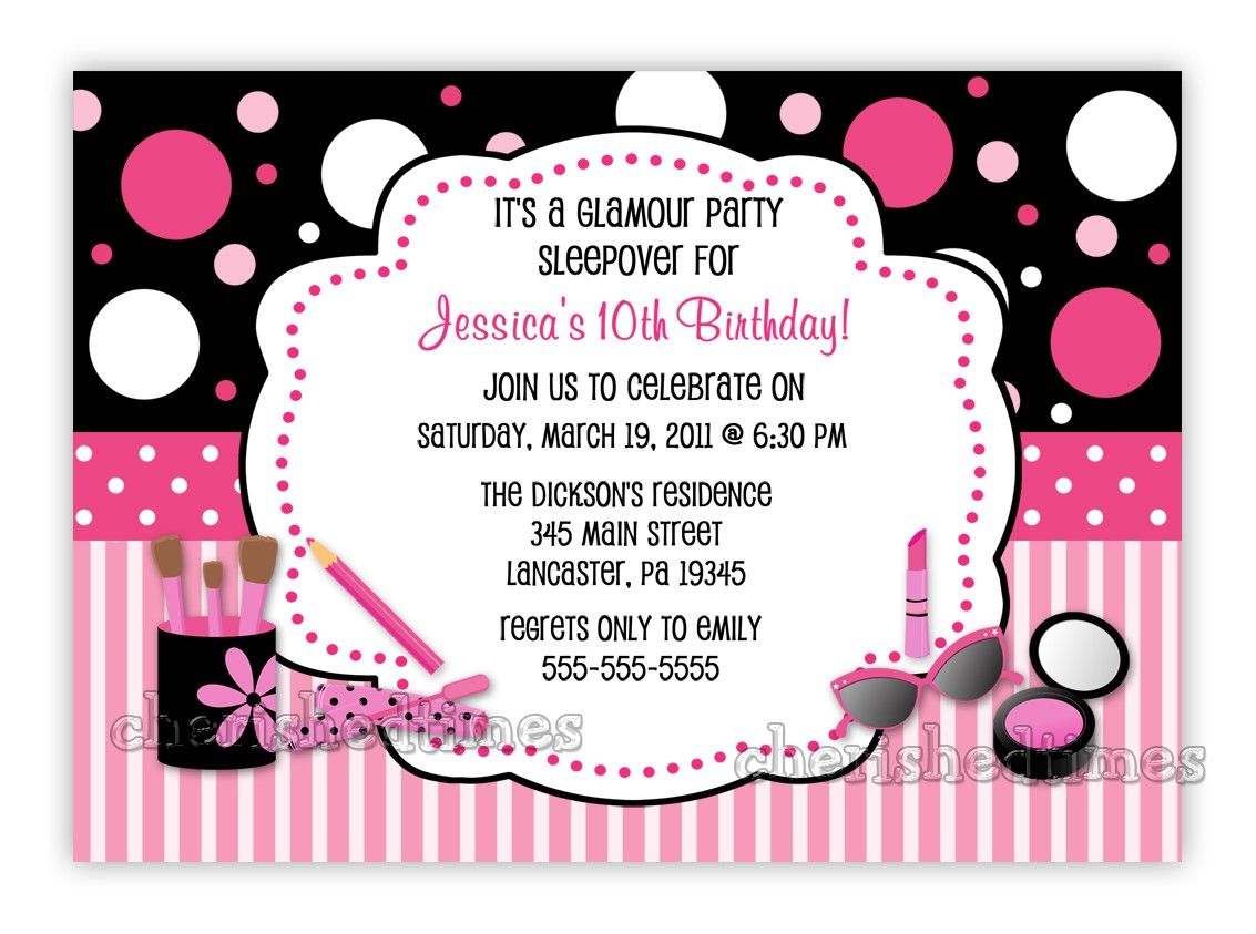 Download Free Template 10th Birthday Party Invitation Wording with regard to dimensions 1133 X 843