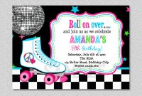 Download Free Template Free Printable Roller Skating Birthday Party throughout measurements 1500 X 1071