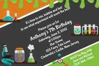 Download Free Template Mad Science Birthday Party Invitations within sizing 1500 X 1071