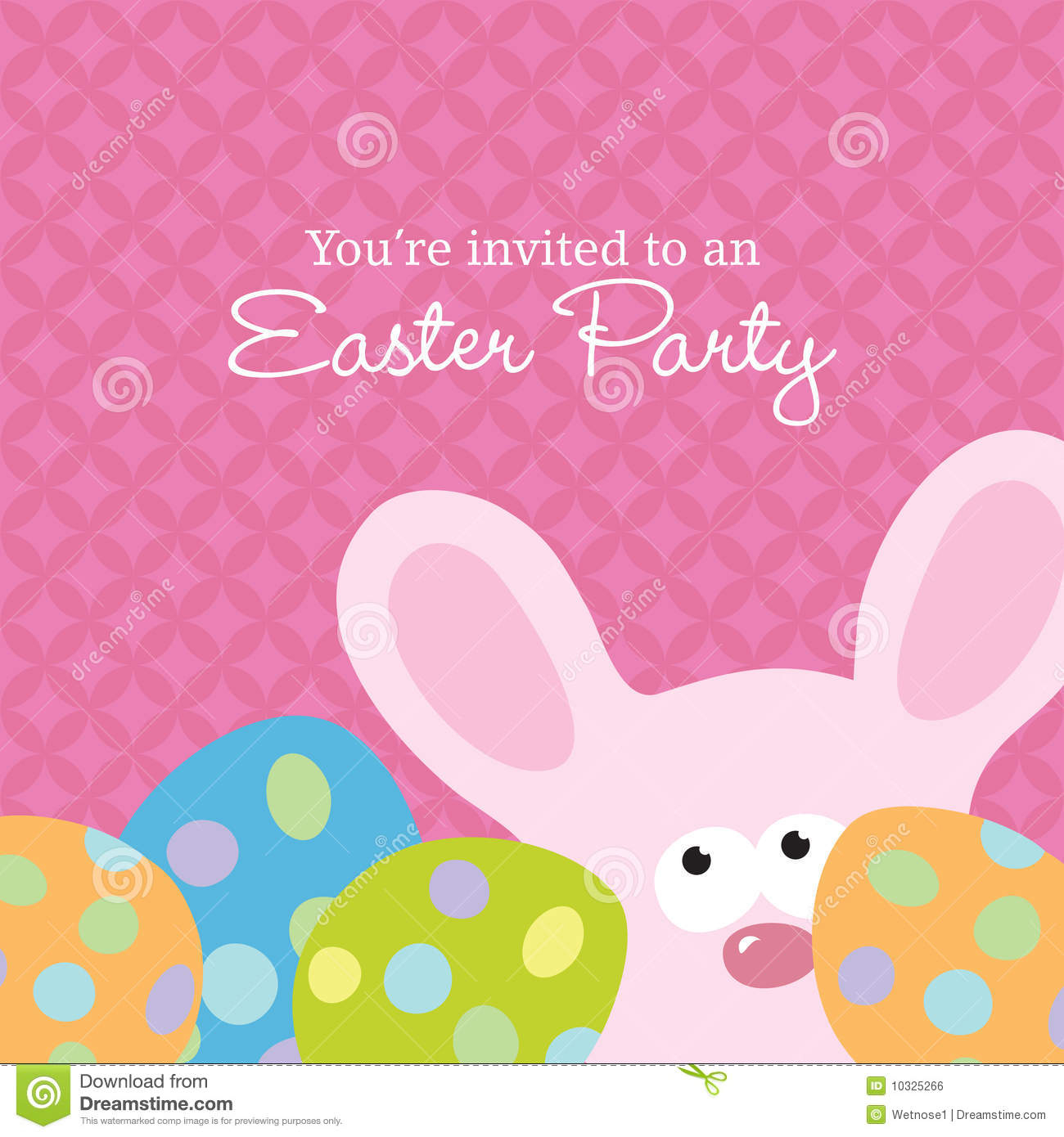 Easter Invite Template Stock Vector Illustration Of Animal 10325266 throughout dimensions 1300 X 1390