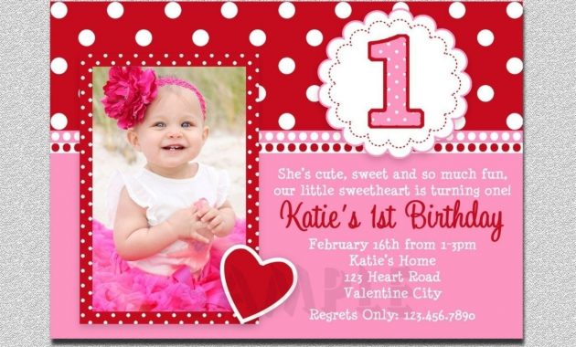 Editable 1st Birthday Invitation Cards Templates Prayonchristmas inside size 1395 X 996