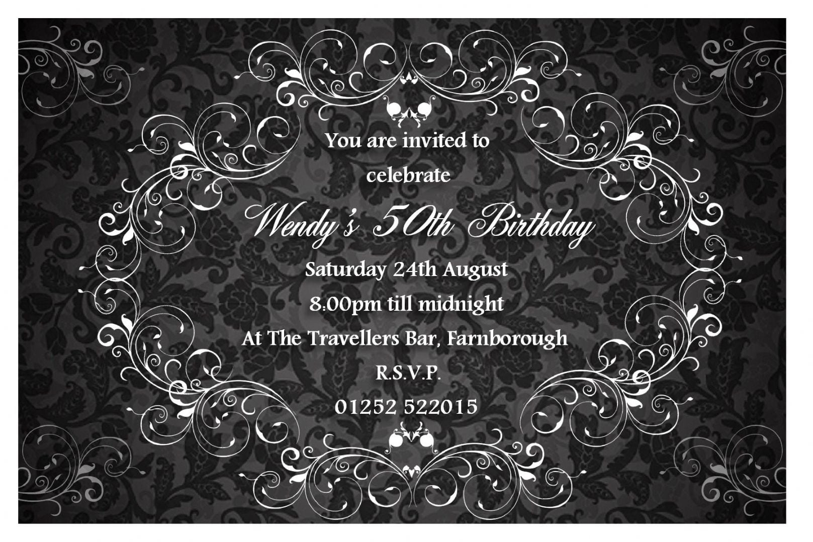 Elegant Birthday Invitation Templates Perfect Classy Birthday regarding size 1617 X 1078