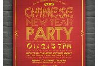 Elegant Chinese New Year Flyer Posters Chinese New Year Party with proportions 850 X 967