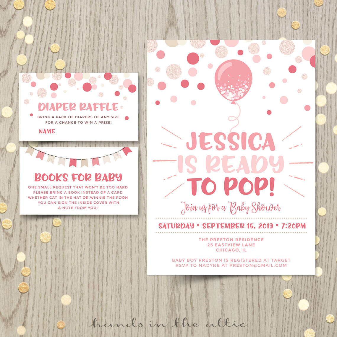 Elegant Ready To Pop Ba Shower Invitation Template Or Ba Shower pertaining to dimensions 1140 X 1140