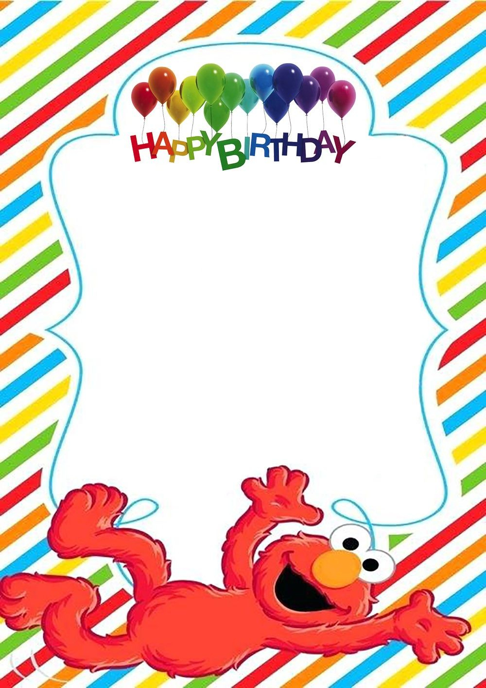 Elmo Birthday Party Invitation Template Pudding Laiyla Love In for sizing 1000 X 1415