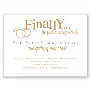 Engagement Invites Templates Party Invitation Collection throughout size 990 X 990