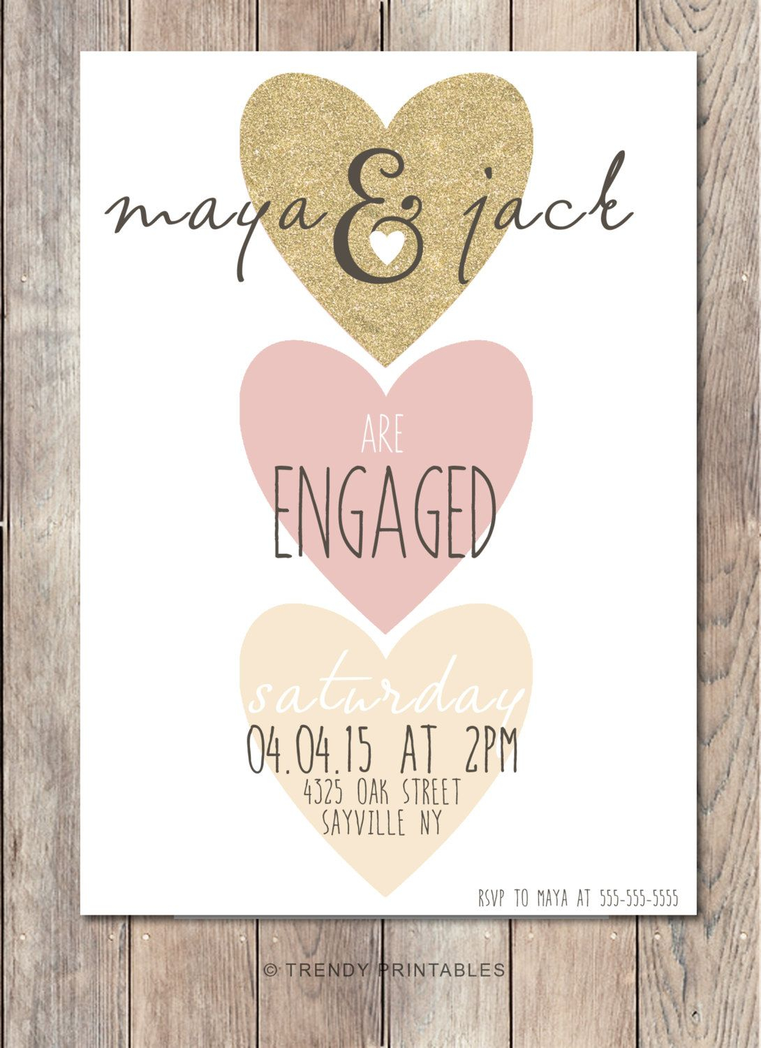 Engagement Party Invitation Were Engaged Trendyprintables pertaining to dimensions 1090 X 1500