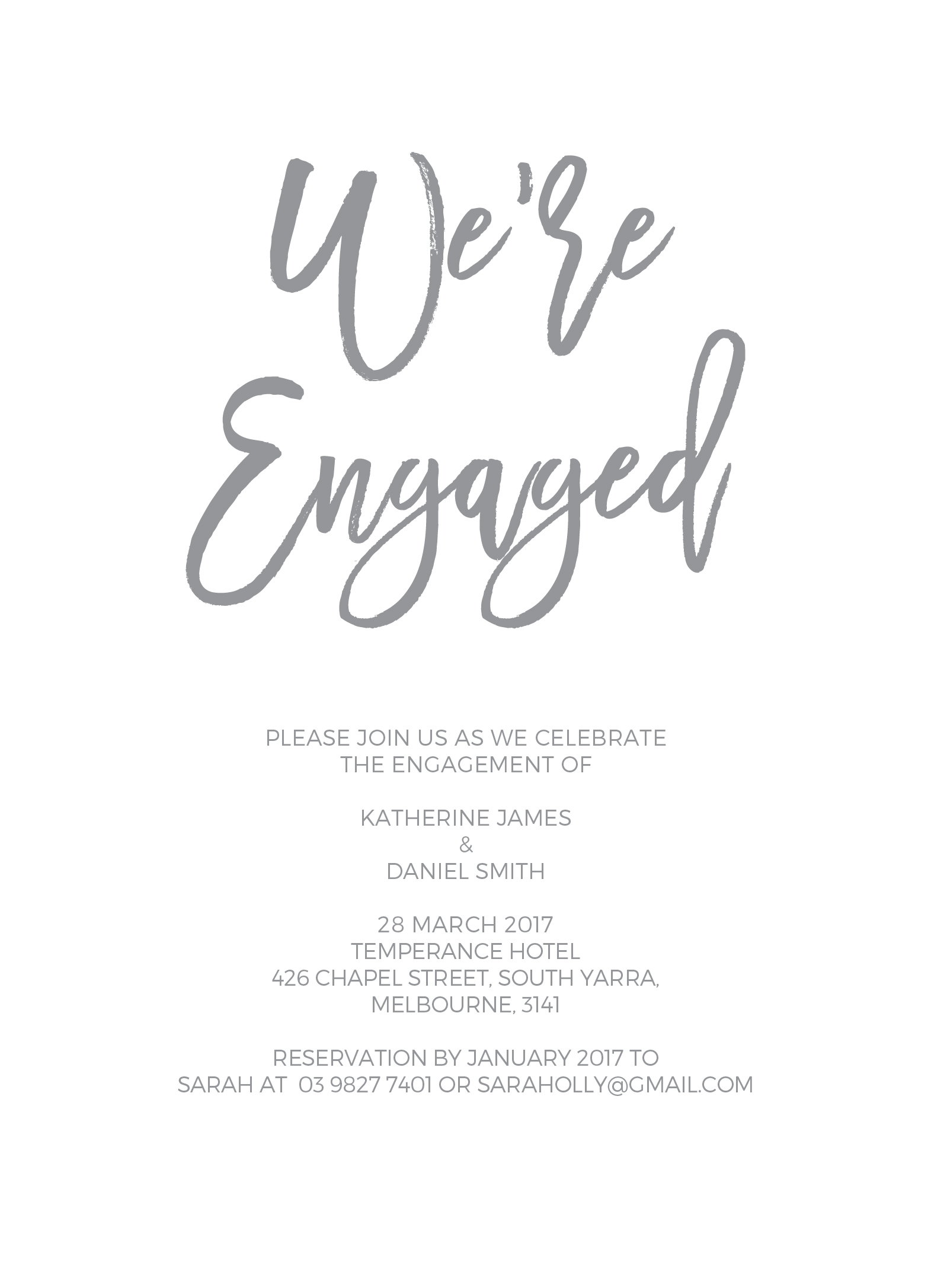 Engagement Party Invitations Design It Online With Paperlust with dimensions 1571 X 2173