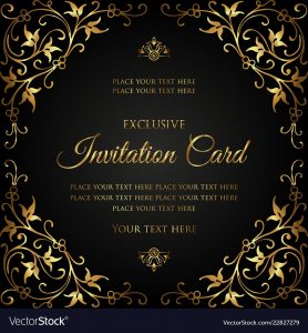 Exclusive Invitation Card Royalty Free Vector Image inside sizing 1000 X 1080