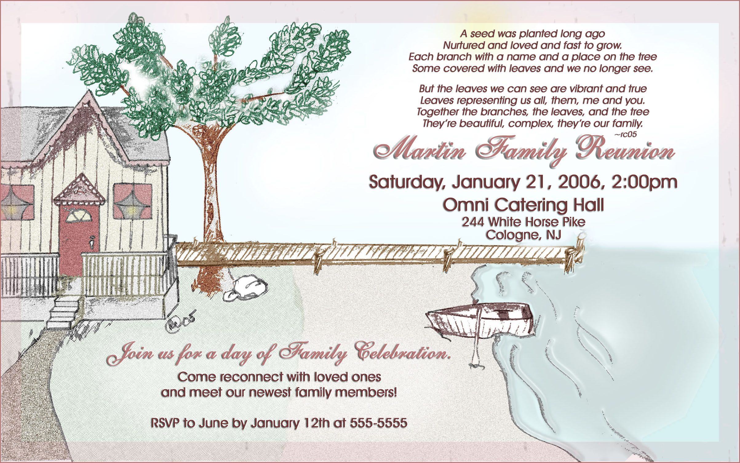 Family Reunion Invites Templates Free Google Search Family pertaining to proportions 2406 X 1506