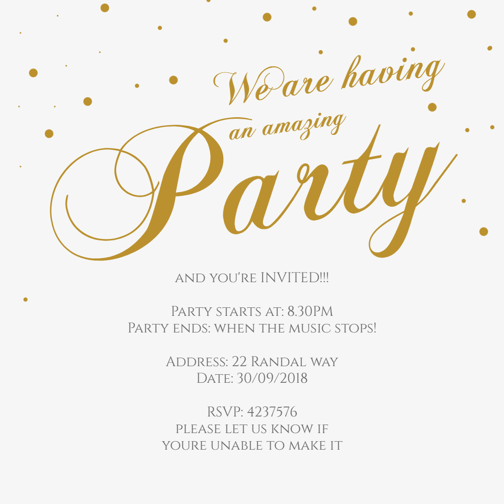 Fancy Font Party Free Printable Party Invitation Template regarding measurements 1002 X 1002