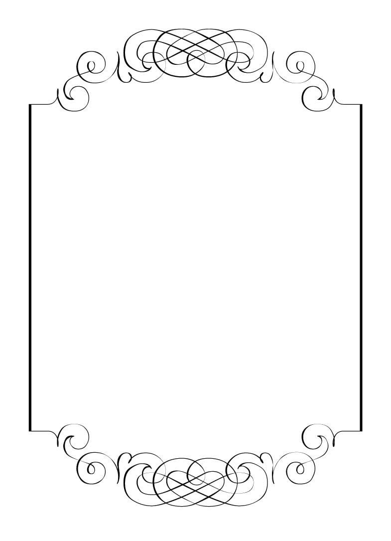 Fancy Invitations Template with dimensions 785 X 1085