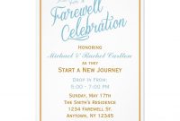 Farewell Celebration Going Away Invitation Zazzle Event throughout dimensions 1104 X 1104