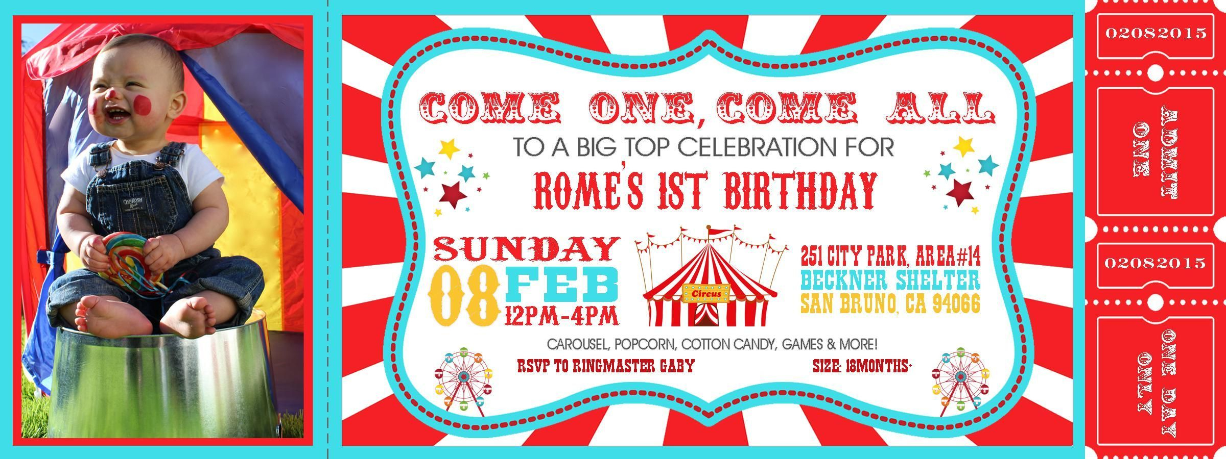 Fbaebcaadbc Perfect Carnival Theme Party Invitations Templates for measurements 2400 X 900