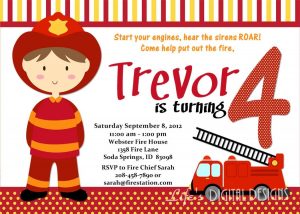 Firefighter Birthday Invitation Ideas For Frey Invitation Ideas with regard to measurements 1050 X 750