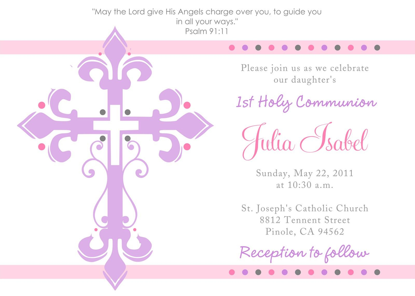 First Holy Communion Invitations First Holy Communion Invitations throughout proportions 1600 X 1142