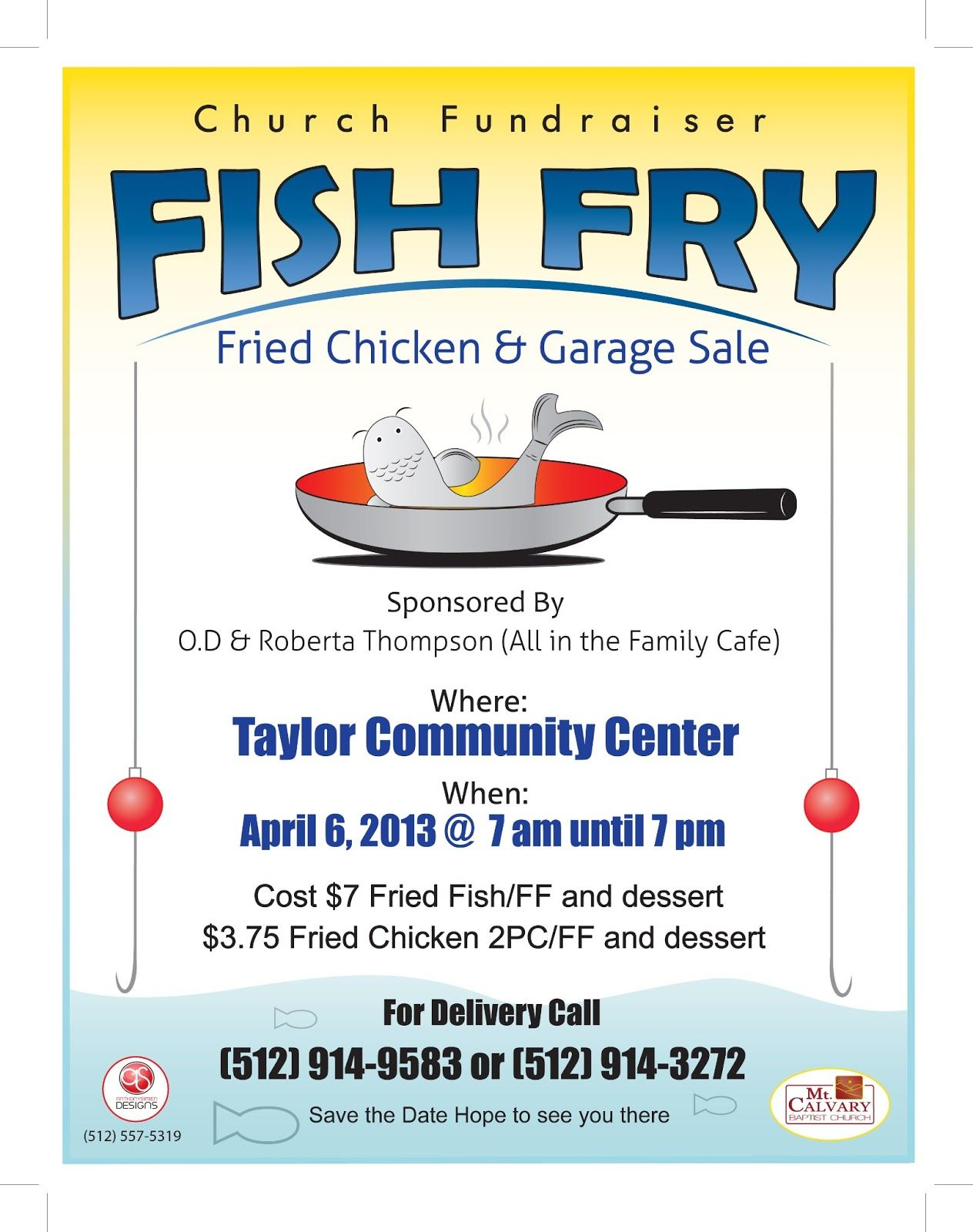 Fish Fry Flyer Template To Add Anthony Simien Church Activities inside proportions 1264 X 1600