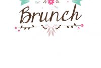 Flat Floral Free Printable Brunch Invitation Template Greetings in proportions 1542 X 2220