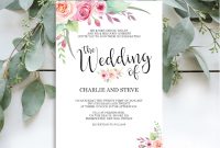 Floral Wedding Invitation Editable Pdf Template Friday Feels Paper with proportions 2176 X 1741