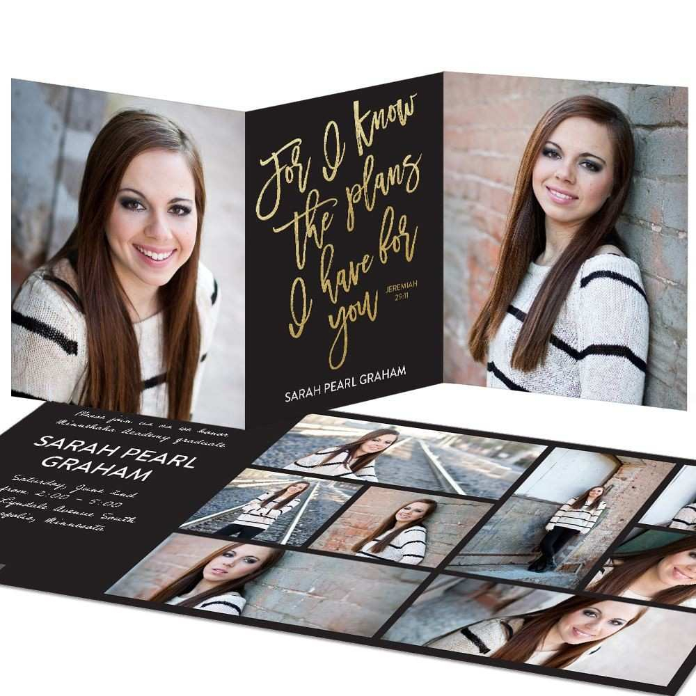 Folded Graduation Invitations Templates inside measurements 1000 X 1000