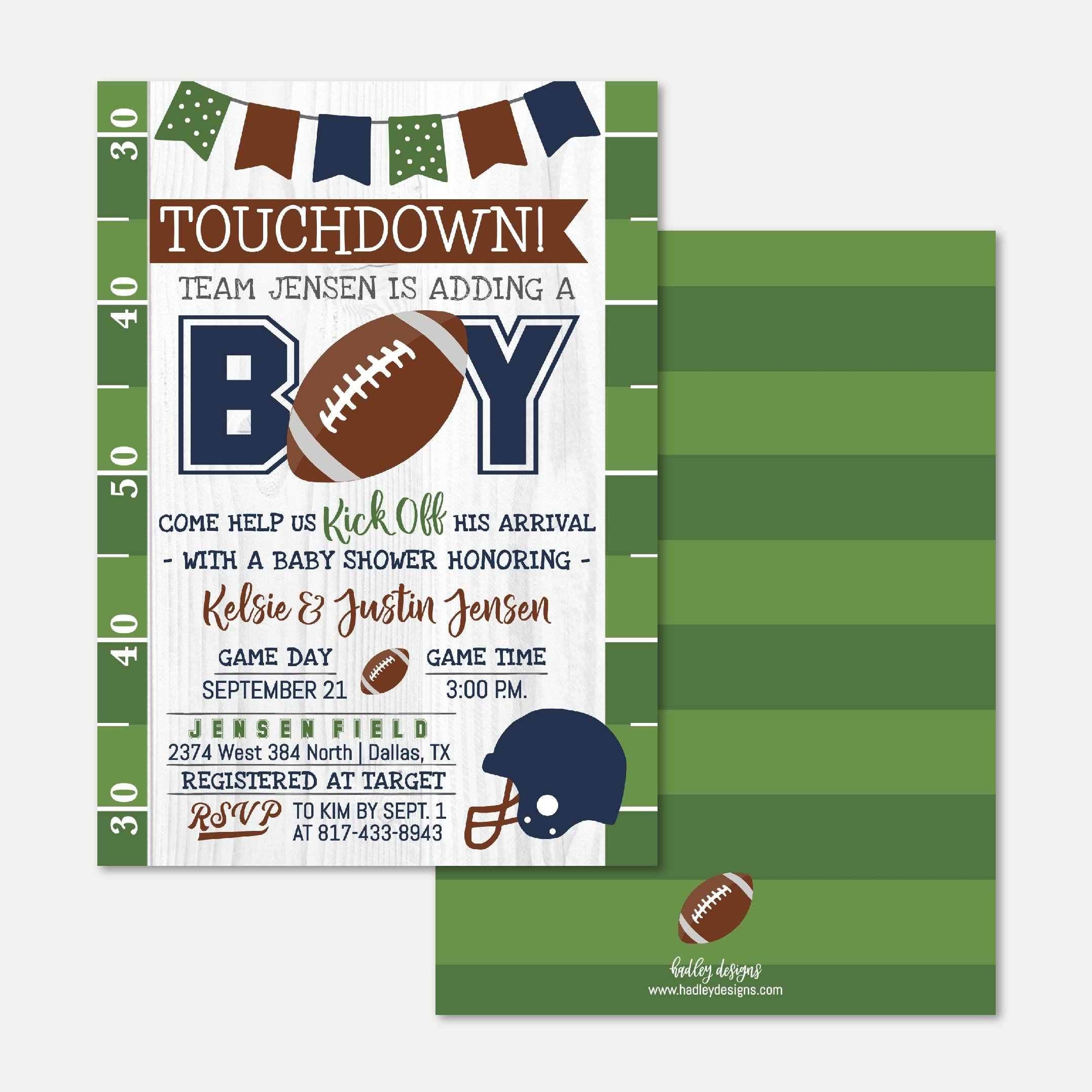 Football Ba Shower Invitation Template Affordable Ba Etsy throughout proportions 2154 X 2154