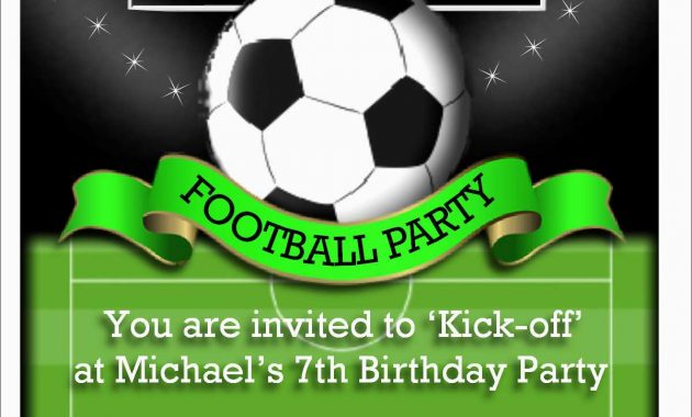 Football Birthday Party Invitation Templates Free Prettier 17 Best inside sizing 1200 X 1800