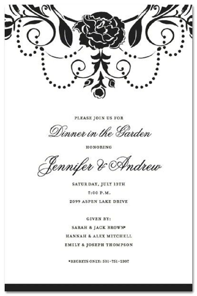 Formal Party Invitation Example Party Invitation Card Invitation for measurements 756 X 1134