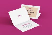 Free A7 Bi Fold Greeting Invitation Card Mockup Psd Set Good Mockups for dimensions 1600 X 1161