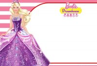 Free Barbie Birthday Invitation Free Printable Birthday with regard to sizing 2100 X 1500