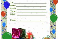 Free Birthday Invitation Templates For Word Birthday Invitation for dimensions 800 X 1020