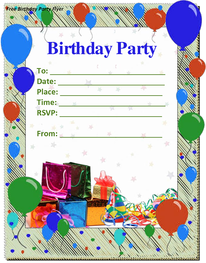 Free Birthday Invitation Templates For Word Birthday Invitation pertaining to proportions 800 X 1020