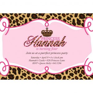 Free Birthday Invitation Templates Leopard Print 2 Stuff To Buy regarding proportions 1024 X 1024