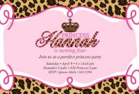 Free Birthday Invitation Templates Leopard Print 2 Stuff To Buy with size 1024 X 1024