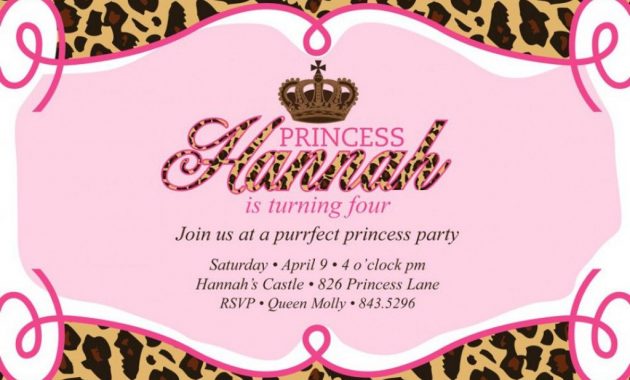 Free Birthday Invitation Templates Leopard Print 2 Stuff To Buy with size 1024 X 1024