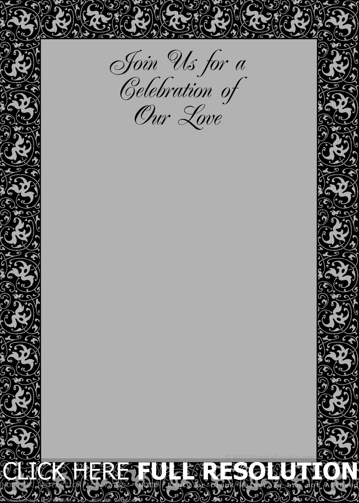 Free Black And White Invitation Templates Sansurabionetassociats with regard to dimensions 1143 X 1600