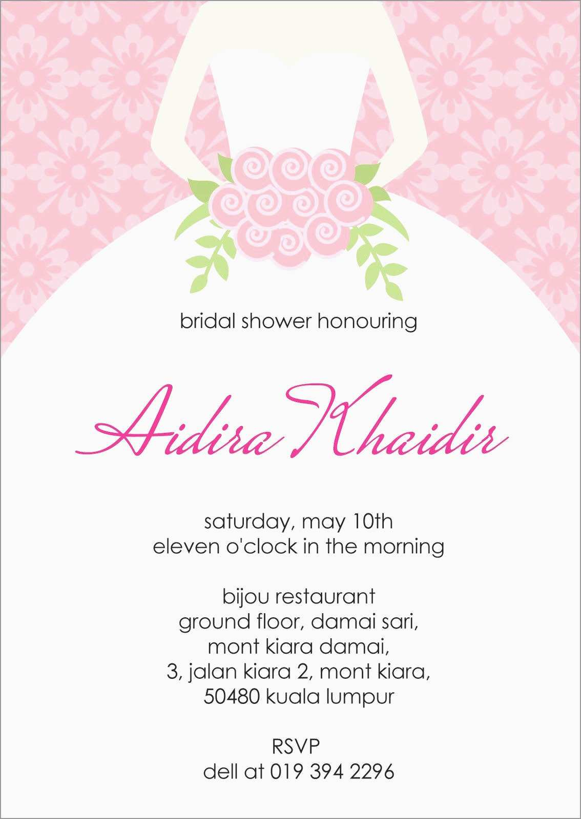 Free Bridal Shower Invitation Templates Downloads Marvelous Bridal throughout sizing 1134 X 1600