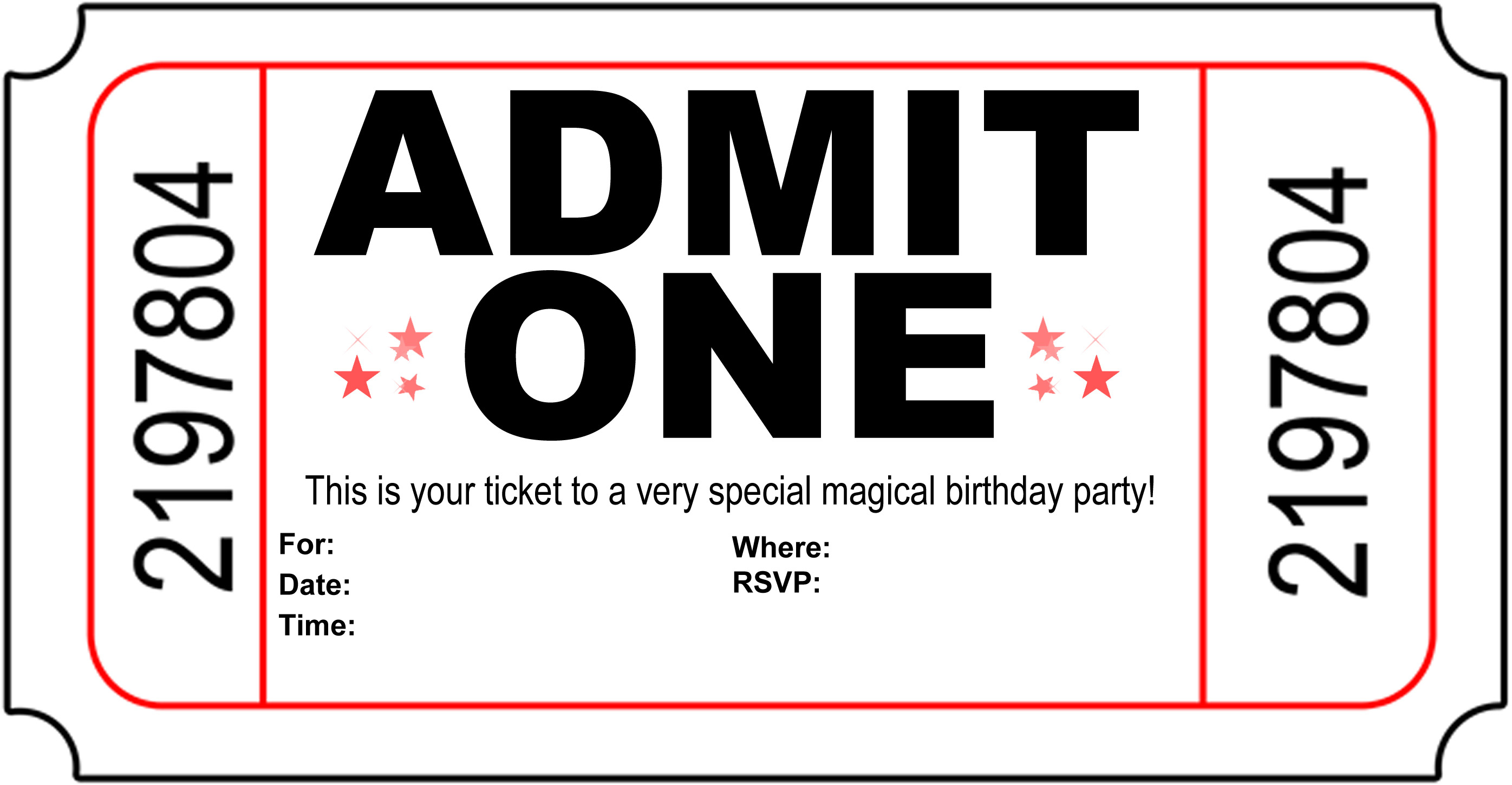 Free Carnival Ticket Invitation Template Download Free Clip Art intended for dimensions 2792 X 1450