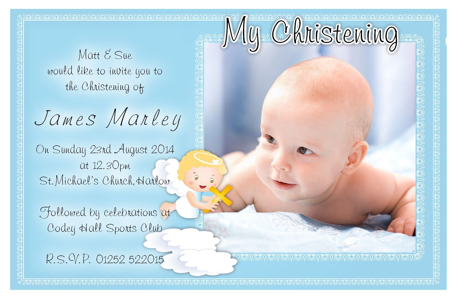 Free Invitation Cards Printable For Baptism