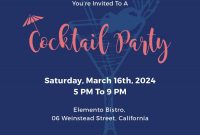 Free Cocktail Party Invitation Flyer Ideas Cocktail Party for size 1275 X 1875