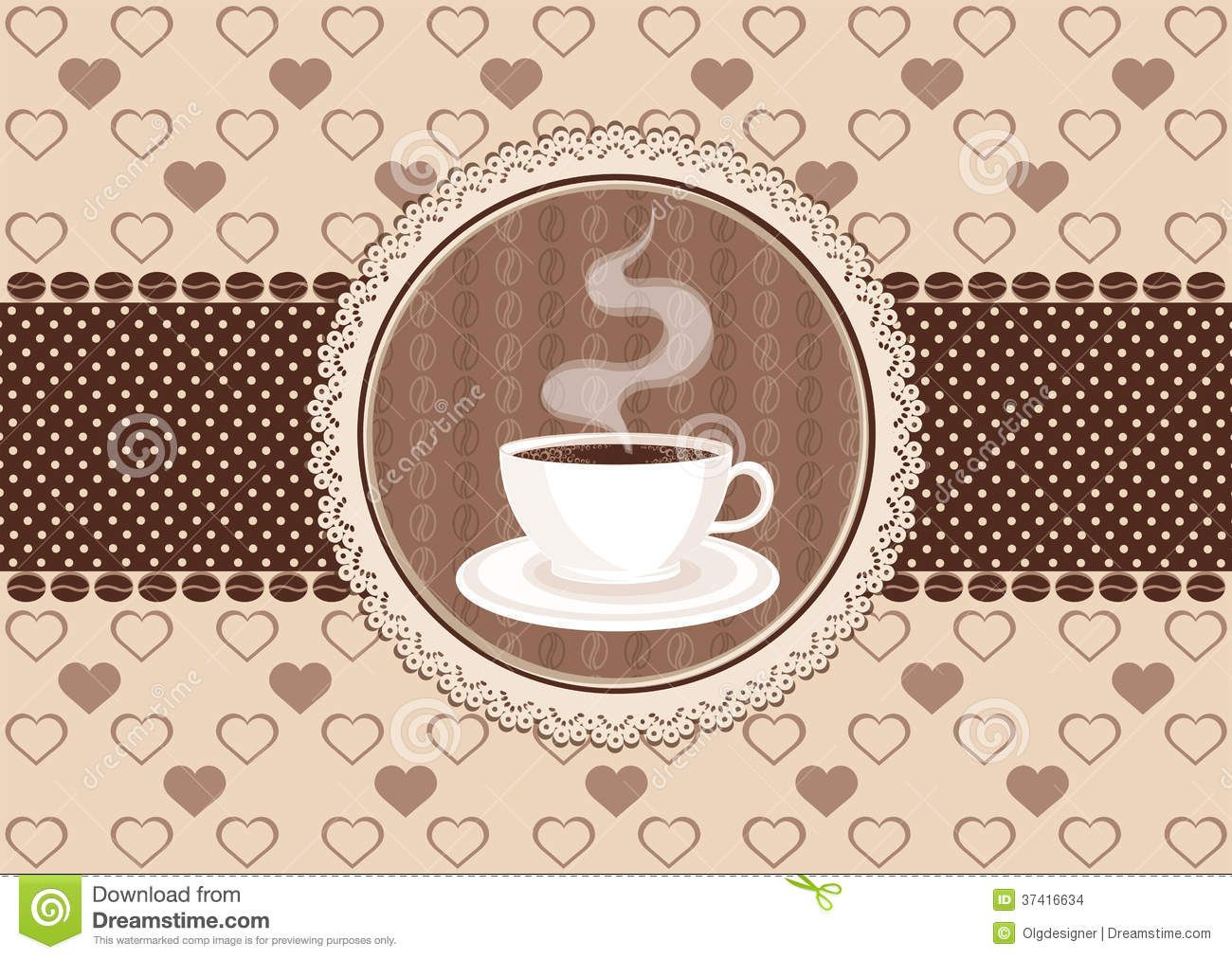 Free Coffee Invitation Template Invitation Card Coffee Lace Frame with proportions 1300 X 1012