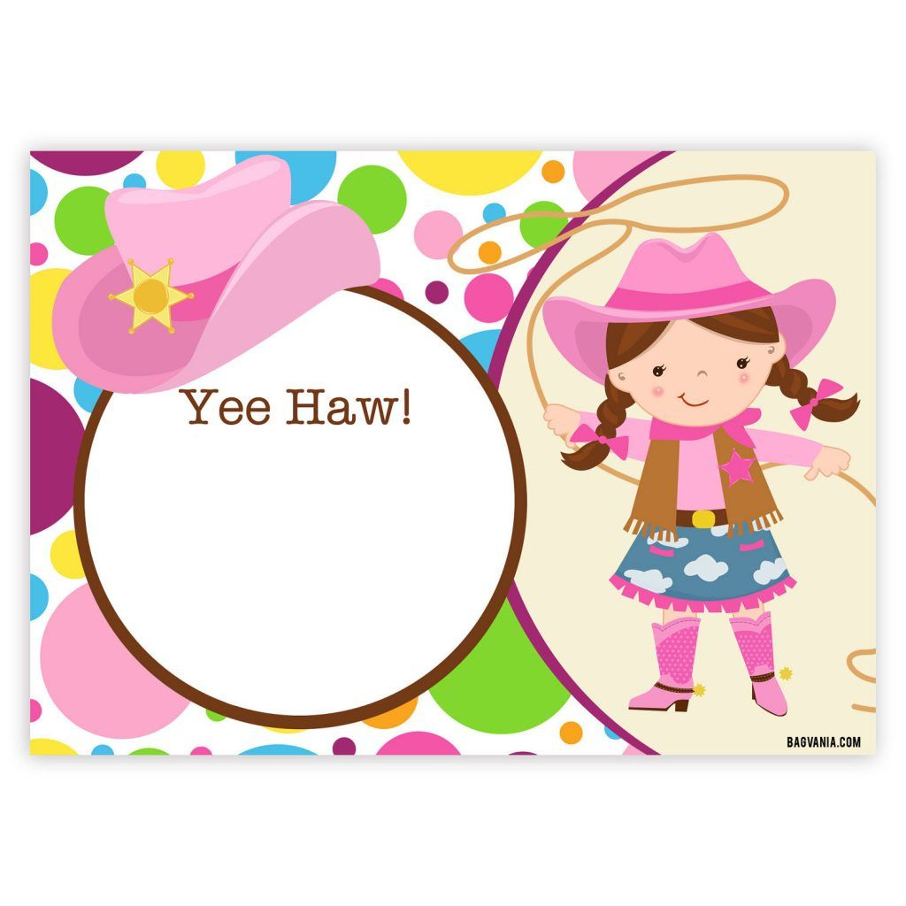 Free Cowgirl Birthday Invitations Free Printable Birthday for measurements 1024 X 1024