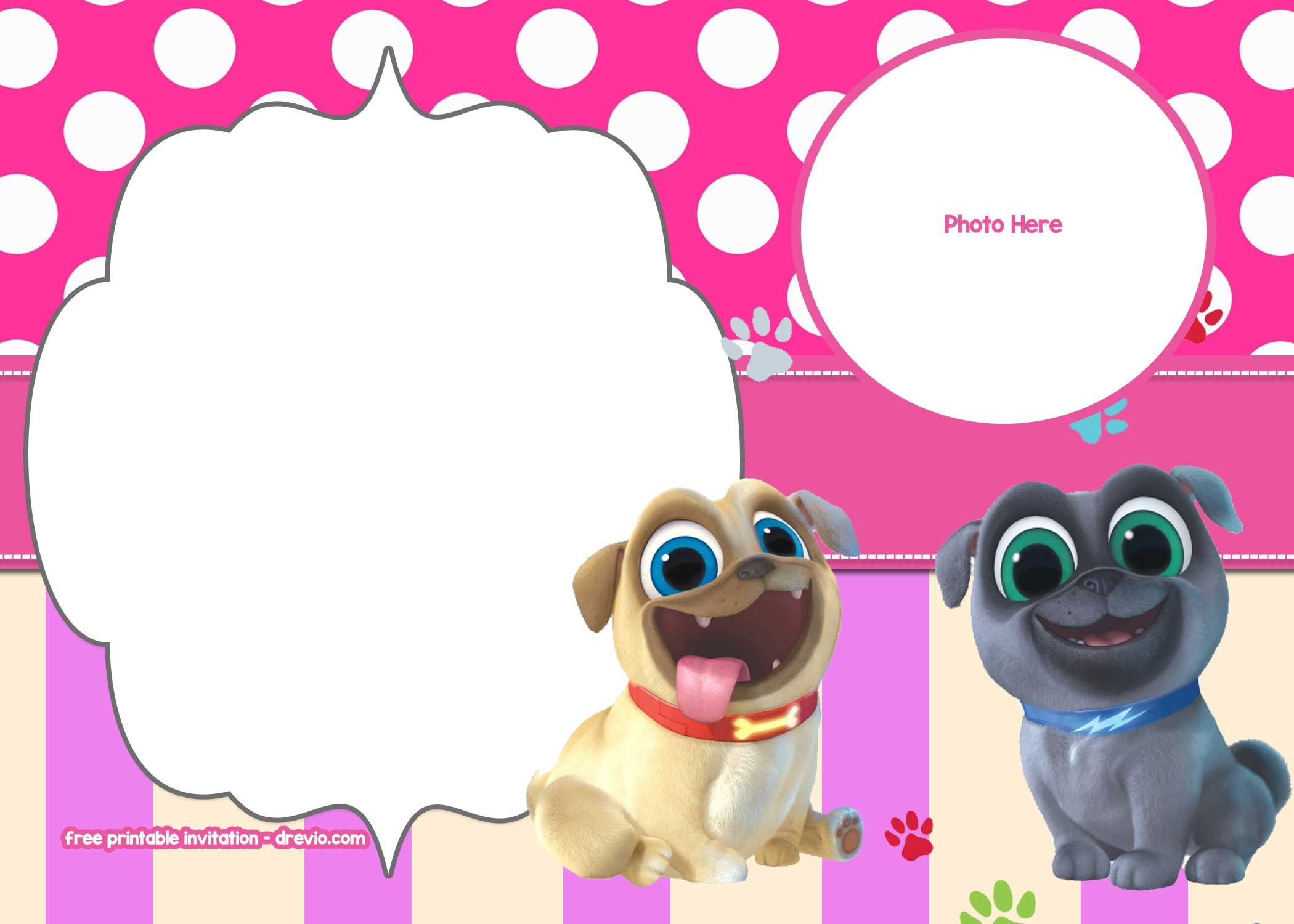 Free Disney Puppy Dog Pals Invitation Free Printable Birthday with regard to dimensions 2100 X 1500