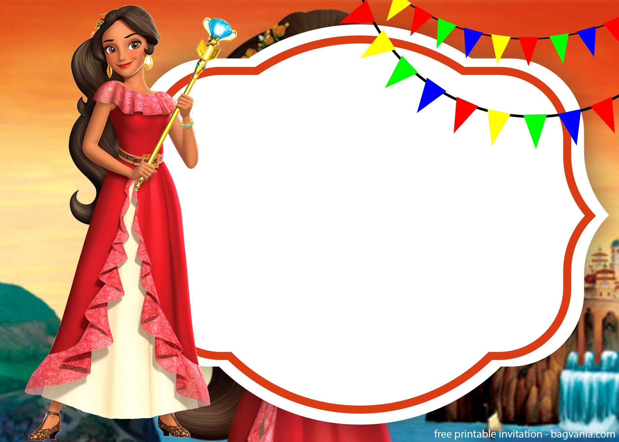 Free Elena Of Avalor Invitations For Your Lovely Princess Bagvania throughout dimensions 2100 X 1500