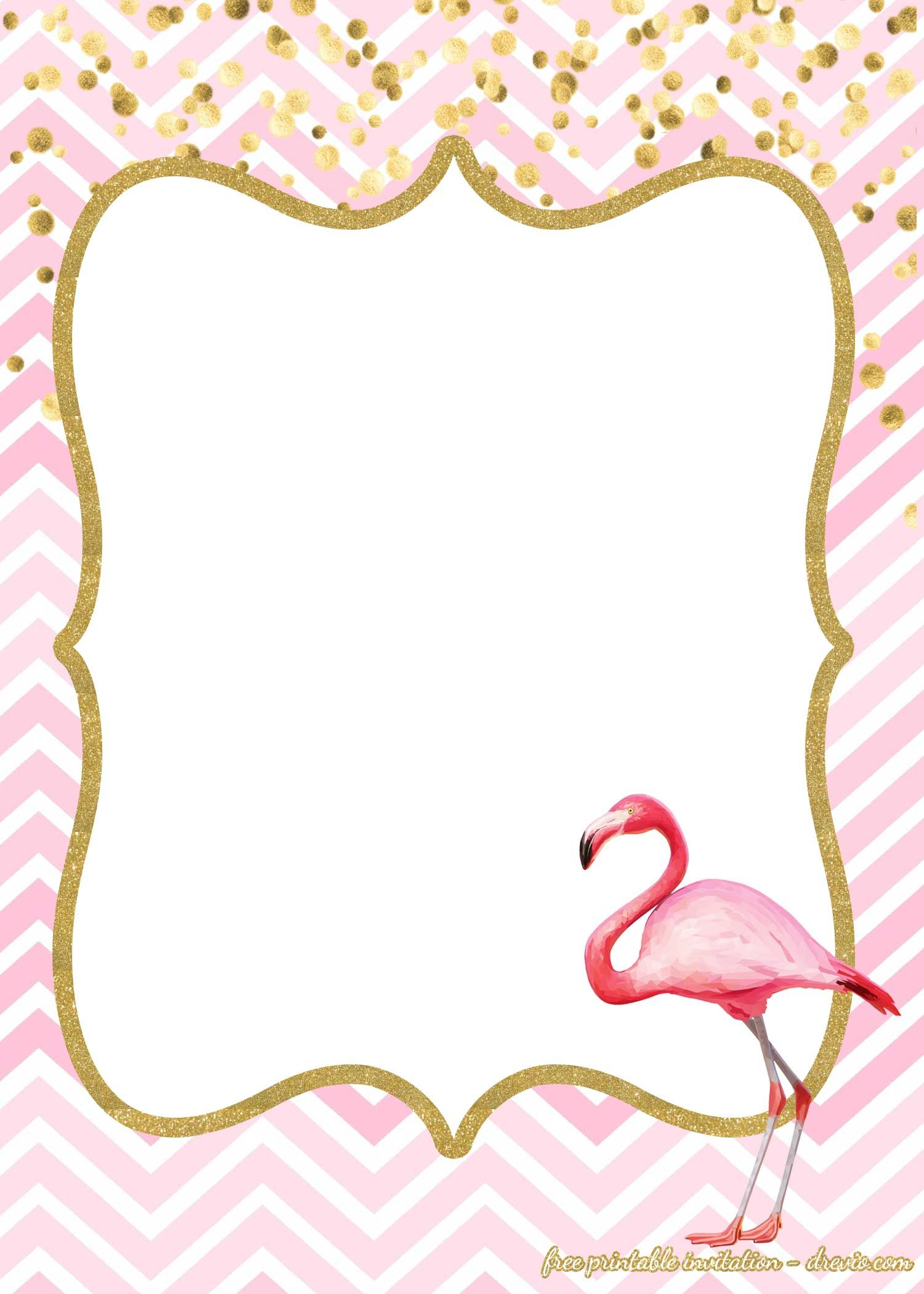 Free Flamingo Invitations Templates Flamingo First Birthday regarding sizing 1500 X 2100