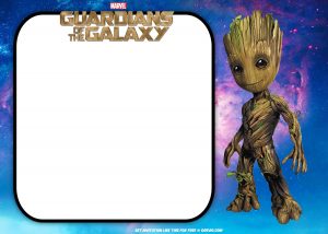 Free Guardians Of The Galaxy Birthday Invitation Free Printable within dimensions 2100 X 1500