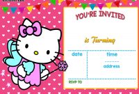 Free Hello Kitty Invitation Free Printable Birthday Invitation intended for proportions 2100 X 1500