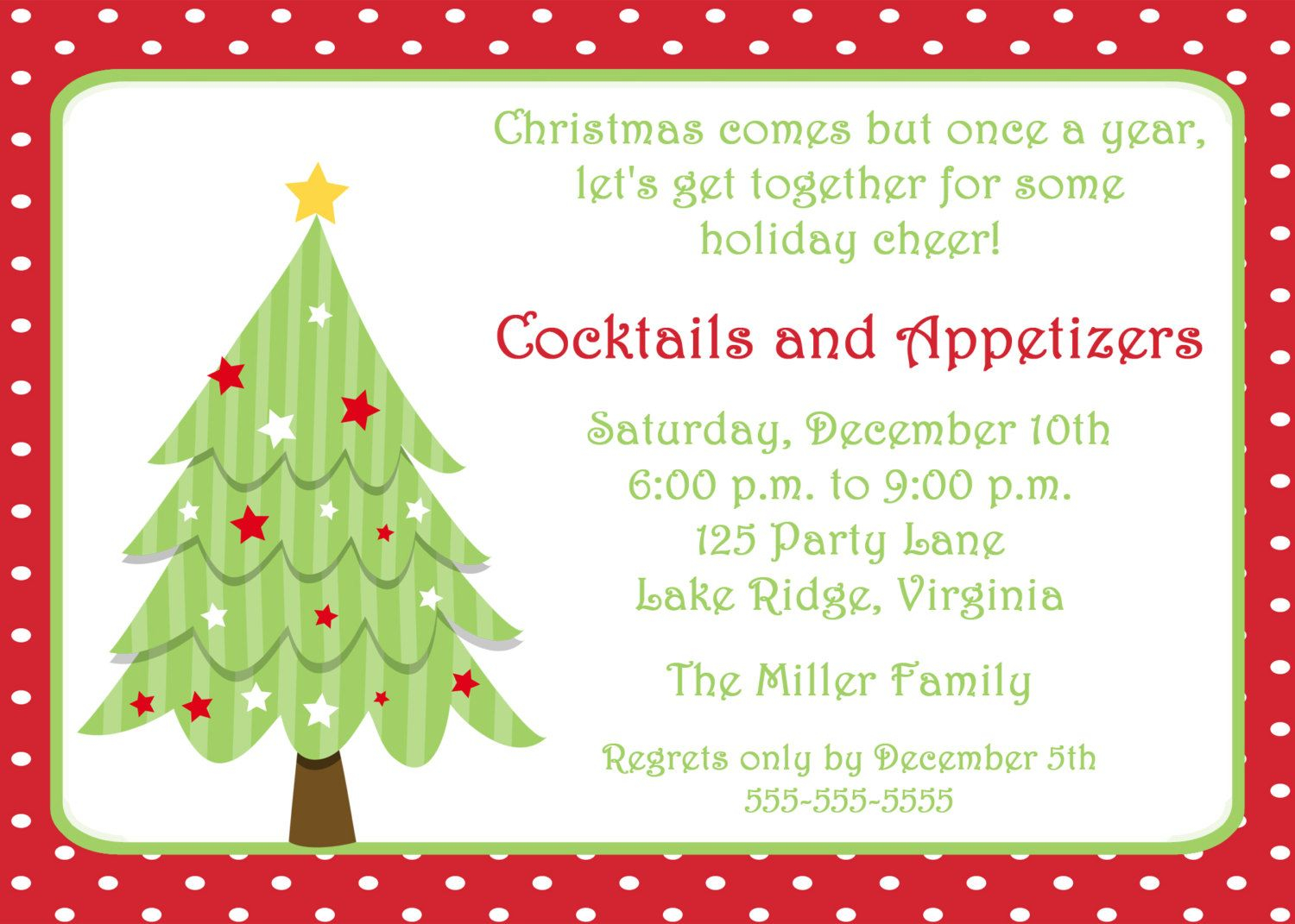 Free Invitations Templates Free Free Christmas Invitation intended for dimensions 1500 X 1071