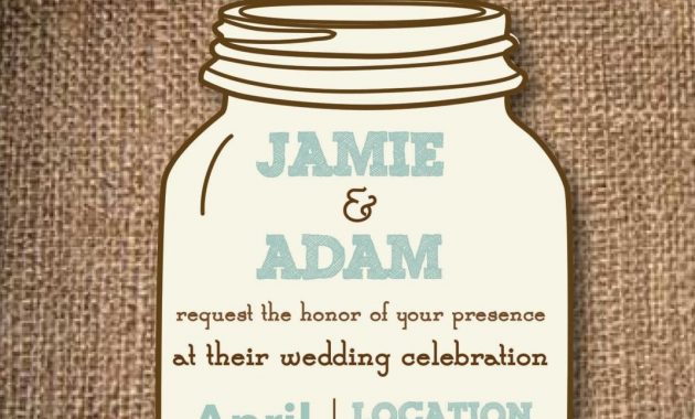 Free Jar Templates Mason Jar Wedding Invitations Future Mrs in proportions 1071 X 1500